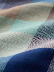 Celtic & Co. Green Button Detail 100% Linen Top - Image 4 of 4