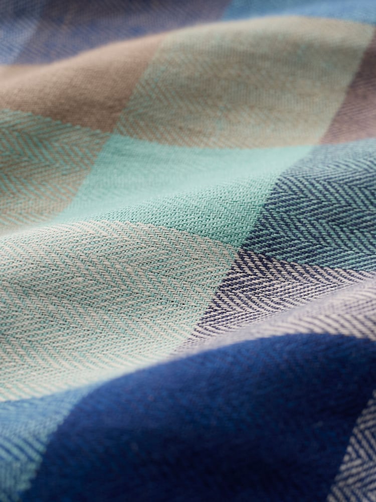 Celtic & Co. Green Button Detail 100% Linen Top - Image 4 of 4