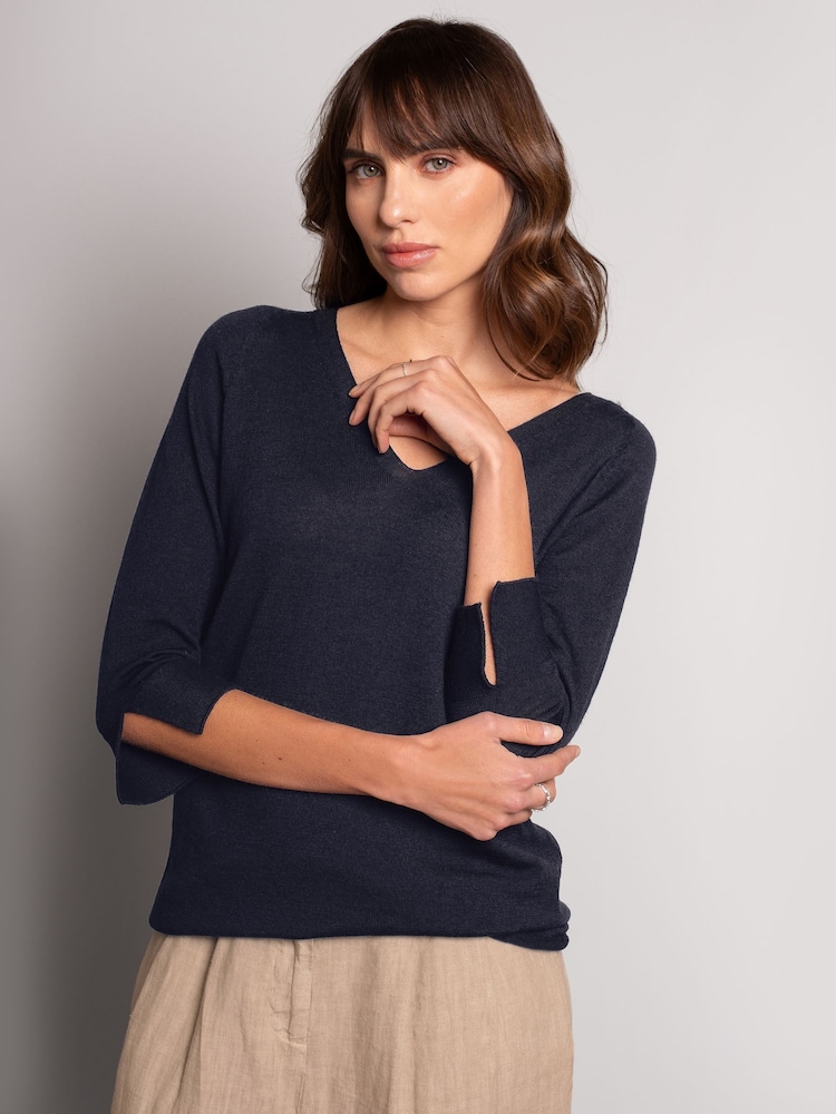 Celtic & Co. Fine Knit Merino V-Neck Jumper - Image 1 of 8