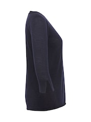 Celtic & Co. Fine Knit Merino V-Neck Jumper - Image 5 of 8