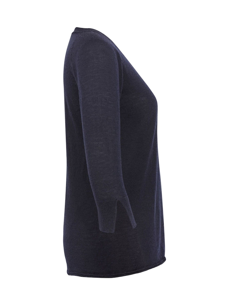 Celtic & Co. Fine Knit Merino V-Neck Jumper - Image 5 of 8
