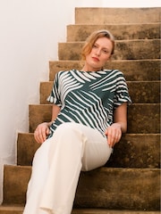 Зеленый - Celtic & Co.Slub 100% Cotton T-Shirt - Image 2 of 4