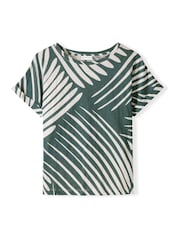 Зеленый - Celtic & Co.Slub 100% Cotton T-Shirt - Image 3 of 4
