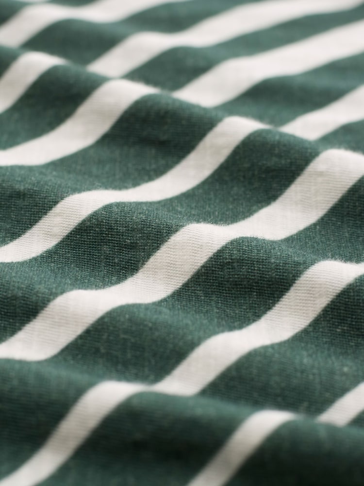 Зеленый - Celtic & Co.Slub 100% Cotton T-Shirt - Image 4 of 4