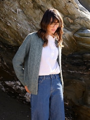 Celtic & Co. British Wool Cable Zip Cardigan - Image 1 of 6