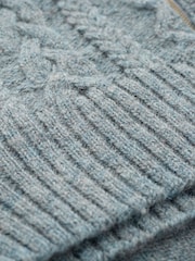 Celtic & Co. British Wool Cable Zip Cardigan - Image 4 of 6