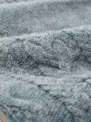 Celtic & Co. British Wool Cable Zip Cardigan - Image 5 of 6