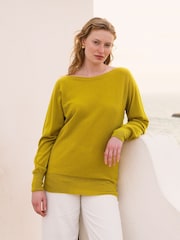 Celtic & Co. Yellow Geelong Slash Neck Jumper - Image 1 of 4