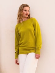 Celtic & Co. Yellow Geelong Slash Neck Jumper - Image 2 of 4