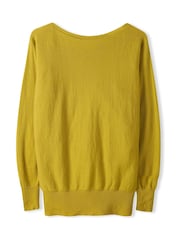 Celtic & Co. Yellow Geelong Slash Neck Jumper - Image 3 of 4