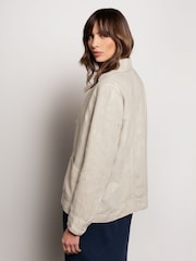Celtic & Co. Natural 100% Linen Boxy Jacket - Image 2 of 5