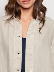 Celtic & Co. Natural 100% Linen Boxy Jacket - Image 5 of 5