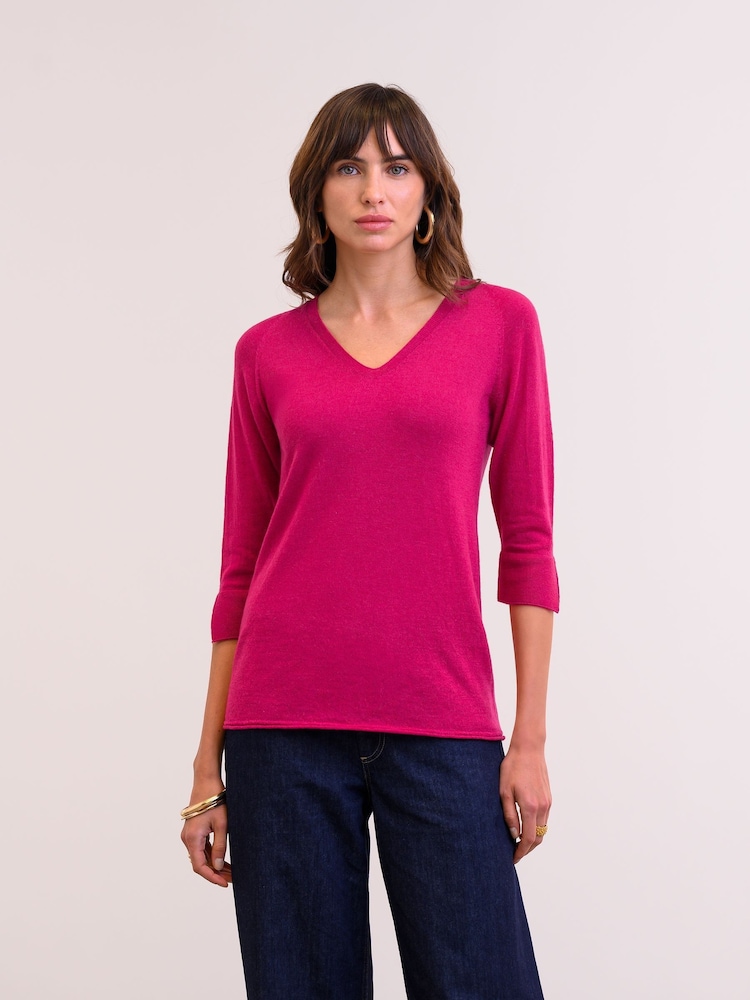 Celtic & Co. Fine Knit Merino V-Neck Jumper - Image 1 of 5