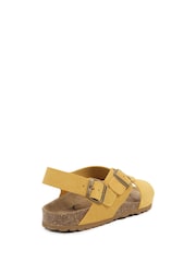 Celtic & Co. Yellow Cross-Over Buckle Sandals - Image 3 of 7