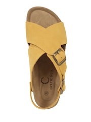 Celtic & Co. Yellow Cross-Over Buckle Sandals - Image 5 of 7