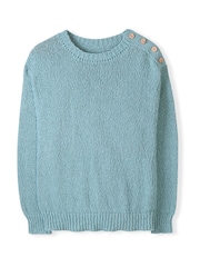 Celtic & Co. Slub Knit Button Detail Linen Blend Jumper - Image 2 of 4