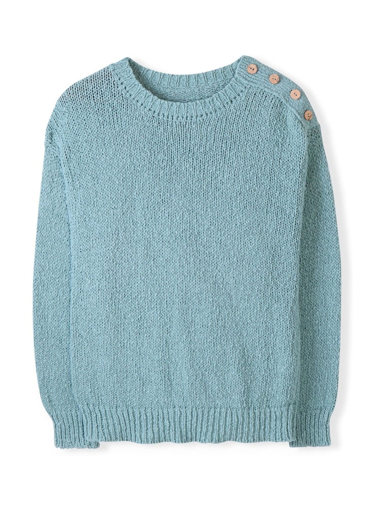 Celtic & Co. Slub Knit Button Detail Linen Blend Jumper - Image 2 of 4