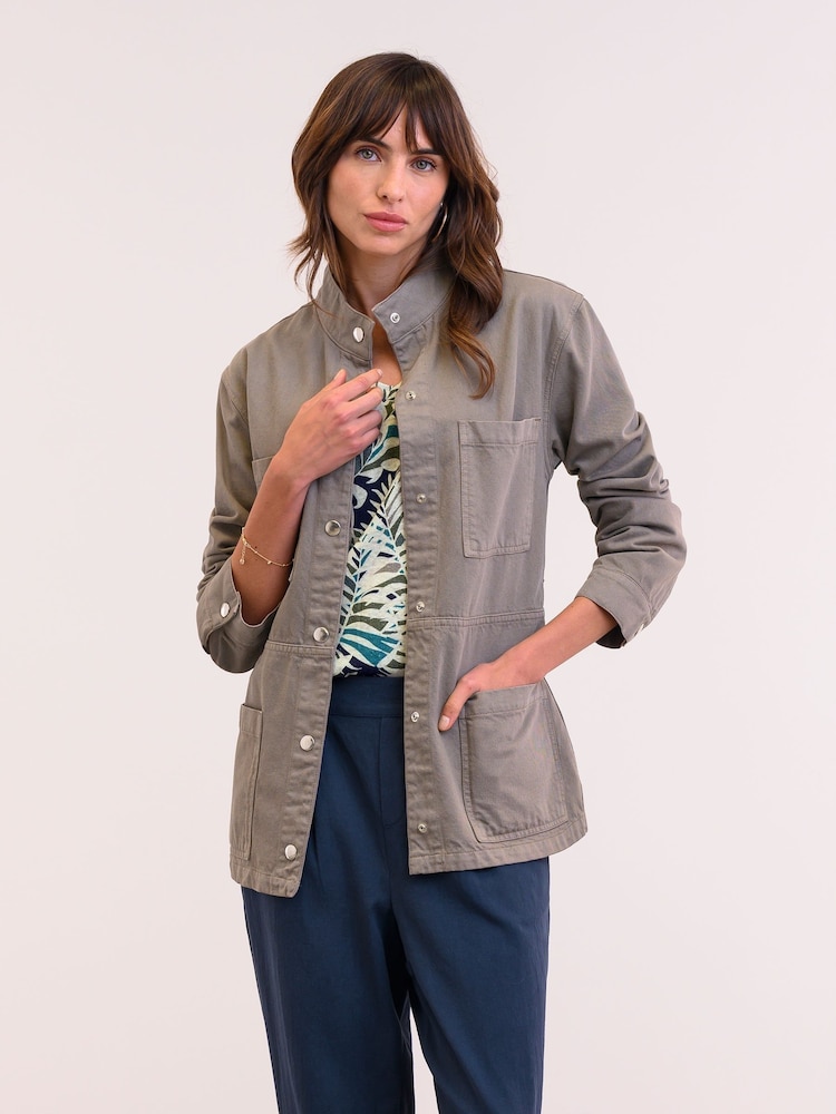 Celtic & Co. Natural Canvas Safari 100% Cotton Jacket - Image 2 of 6