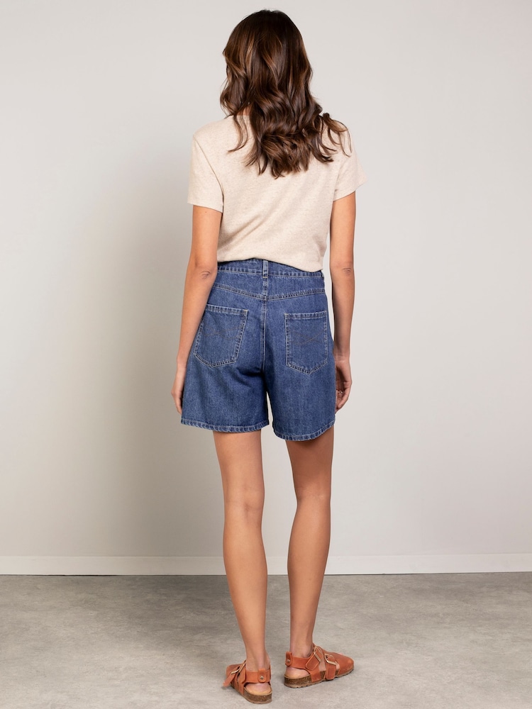 Celtic & Co. Blue Denim 100% Cotton Shorts - Image 2 of 2