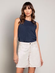 Celtic & Co. Cream Denim Shorts - Image 1 of 3