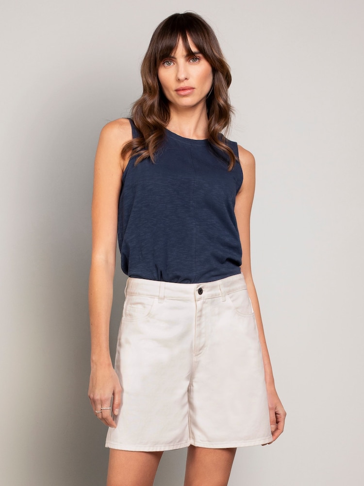 Celtic & Co. Cream Denim Shorts - Image 1 of 3
