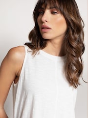 Бежевый - Celtic & Co. Orange Slub Jsy Pleat Back 100% Cotton Tank - Image 3 of 4
