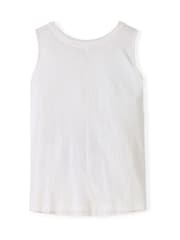 Бежевый - Celtic & Co. Orange Slub Jsy Pleat Back 100% Cotton Tank - Image 4 of 4