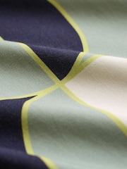 Celtic & Co. Blue Grown On V-Neck 100% Linen Top - Image 2 of 2
