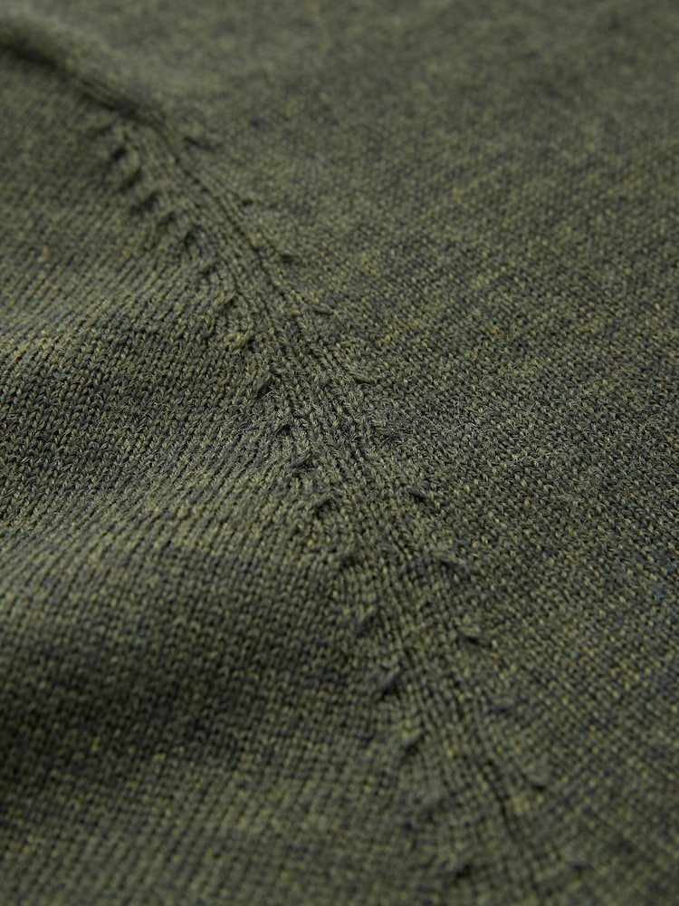 Celtic & Co. Green Merino Fine Knit Boat Jumper - Image 9 of 9