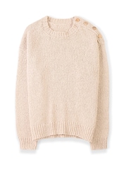 Celtic & Co. Slub Knit Button Detail Linen Blend Jumper - Image 4 of 7