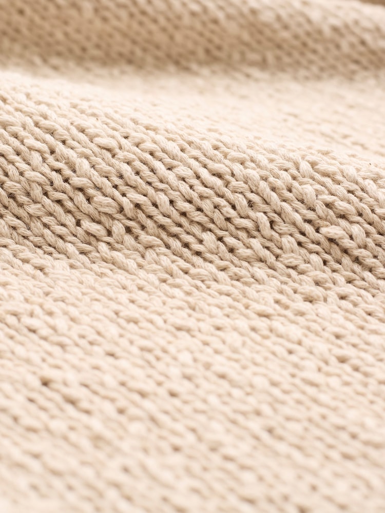 Celtic & Co. Slub Knit Button Detail Linen Blend Jumper - Image 7 of 7