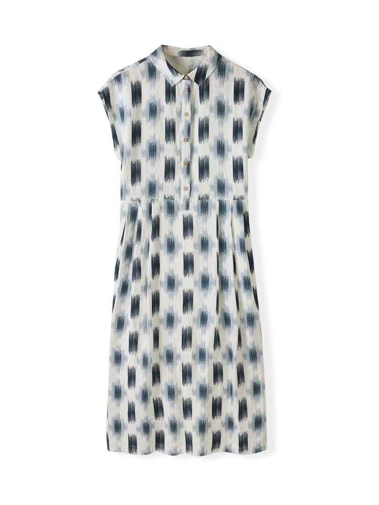 Celtic & Co. Grown On Sleeve 100% Linen Midi Dress - Image 2 of 2