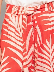 Celtic & Co. Orange Self Tie Wide Leg 100% Linen Trousers - Изображение 4 из 5