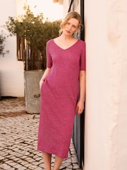 Celtic & Co. V-Neck Midi Dress - Image 1 of 6