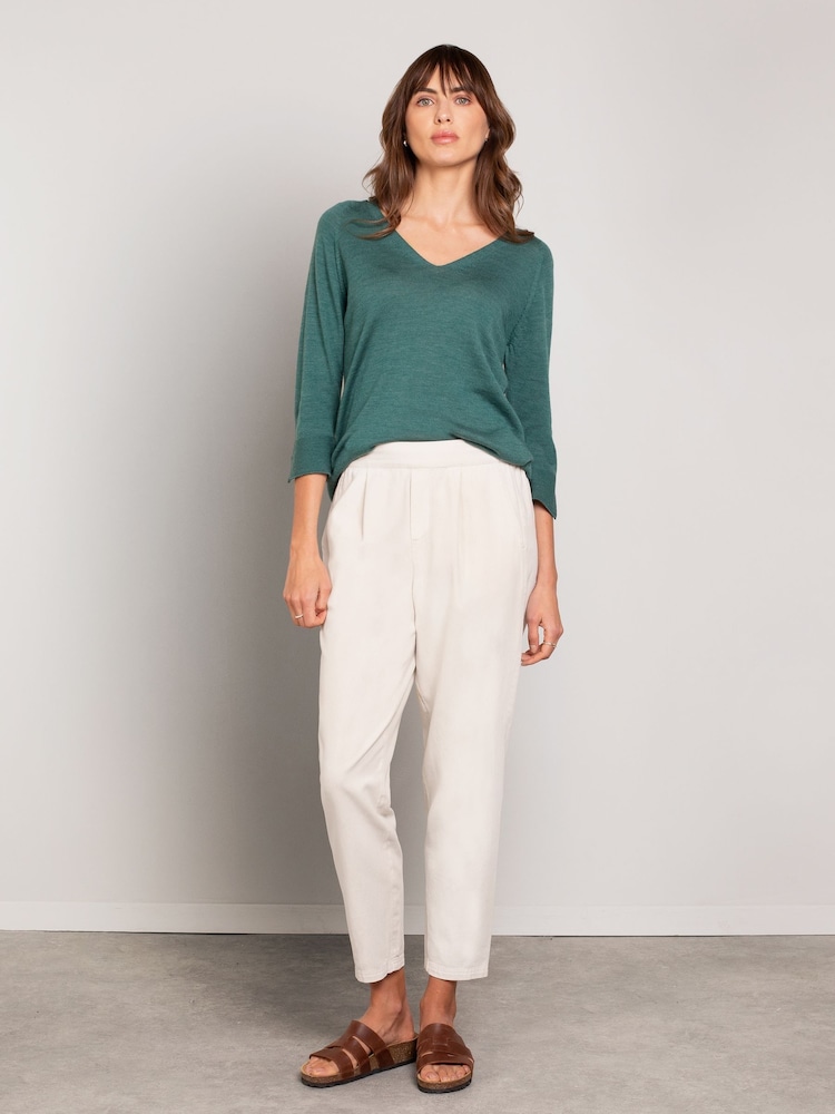Celtic & Co. Twill Tapered Pull On 100% Cotton Trousers - Image 1 of 6