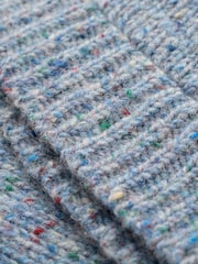 Celtic & Co. Blue Donegal Funnel Neck Cardigan - Image 3 of 5