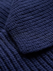 Celtic & Co. Blue Sailor Collar Longline Cardigan - Image 5 of 7