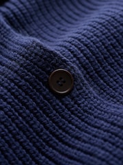 Celtic & Co. Blue Sailor Collar Longline Cardigan - Image 6 of 7