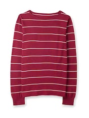 Celtic & Co. Pink Merino Fine Knit Boat Jumper - Image 2 of 3