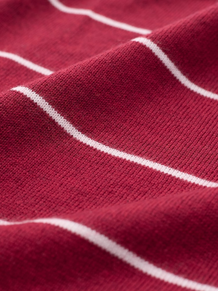 Celtic & Co. Pink Merino Fine Knit Boat Jumper - Image 3 of 3
