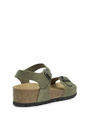 Celtic & Co. Low Wedge Dbl Buckle Sandals - Image 3 of 6