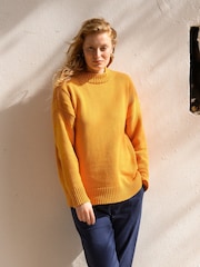 Celtic & Co. Gold Purl Detail Gansy Jumper - Image 1 of 6
