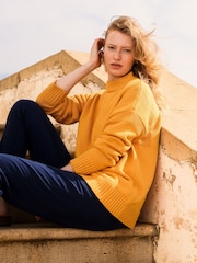 Celtic & Co. Gold Purl Detail Gansy Jumper - Image 2 of 6
