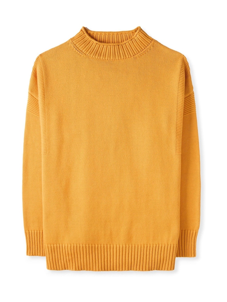 Celtic & Co. Gold Purl Detail Gansy Jumper - Image 3 of 6
