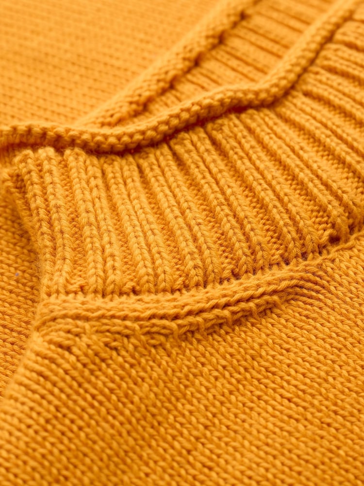 Celtic & Co. Gold Purl Detail Gansy Jumper - Image 4 of 6