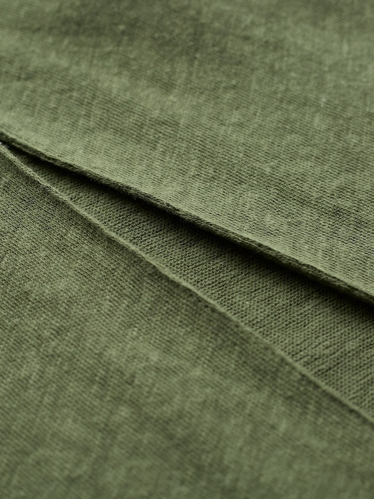 Verde - Celtic & Co. Button Linen Blend Back Dress - Imagen 4 de 4 Verde - Celtic & Co. Button Linen Blend Back Dress - Imagen 4 de 4