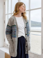 Celtic & Co. Boyfriend Cream Donegal Cardigan - Image 1 of 5