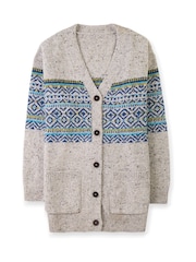 Celtic & Co. Boyfriend Cream Donegal Cardigan - Image 2 of 5
