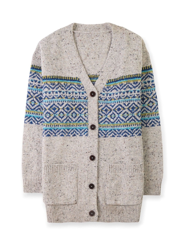 Celtic & Co. Boyfriend Cream Donegal Cardigan - Image 2 of 5