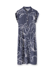 Celtic & Co. Grown On Sleeve 100% Linen Midi Dress - Image 2 of 2